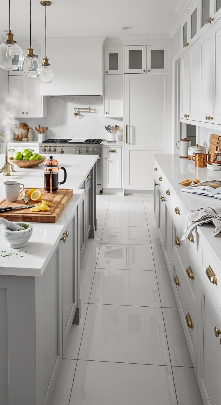 mirror like glossy floor reflection