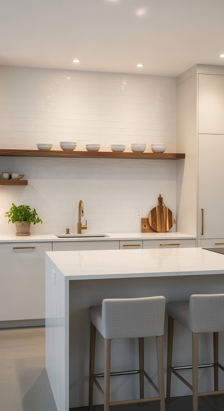 serene minimalist kitchen design