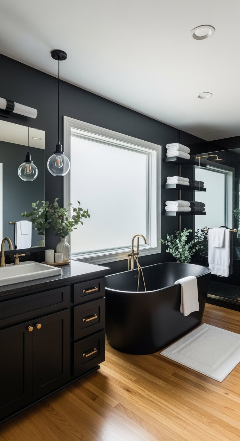 luxurious black bathtub material options explored
