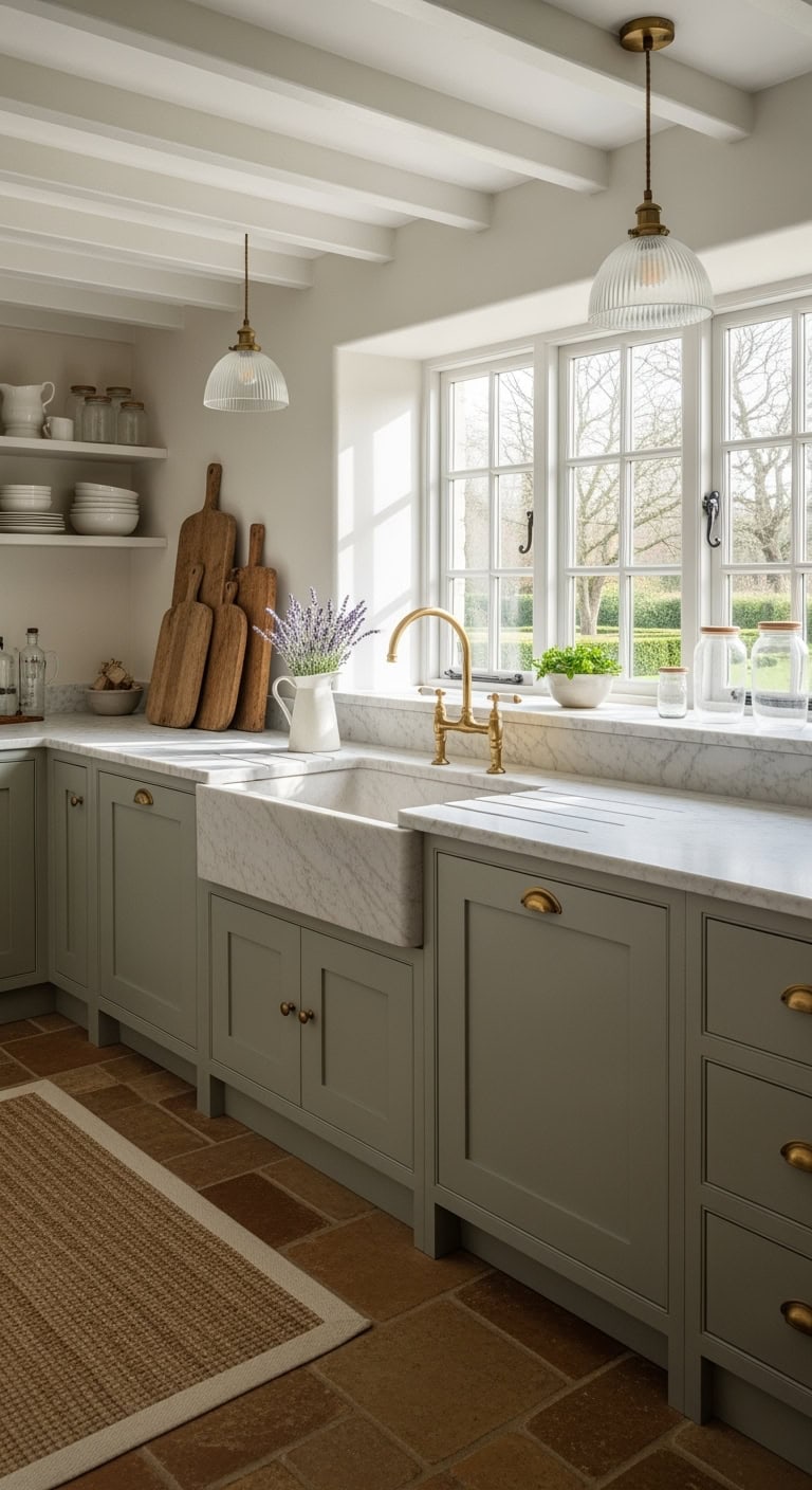limestone sink with marble