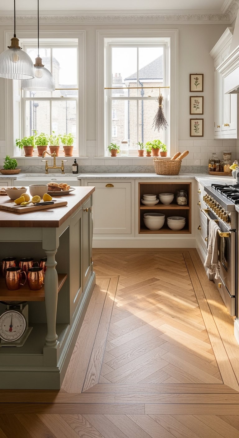 dynamic oak herringbone floors