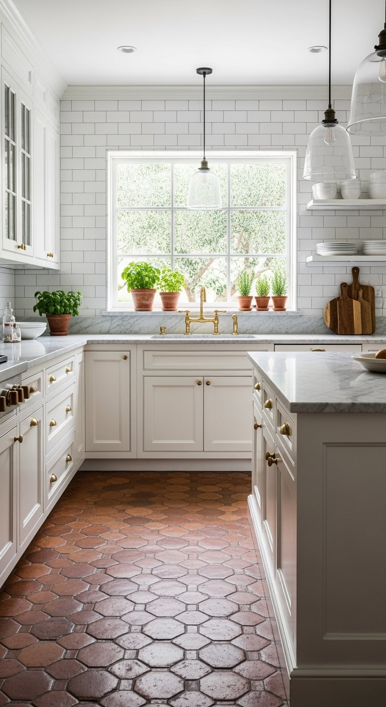 timeless elegant classic terracotta kitchen