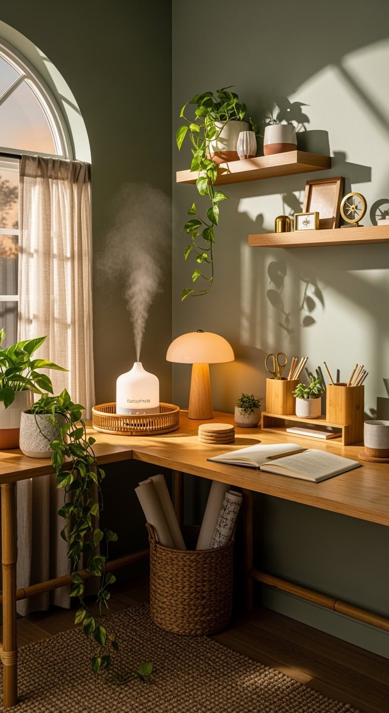 serene focused work sanctuary