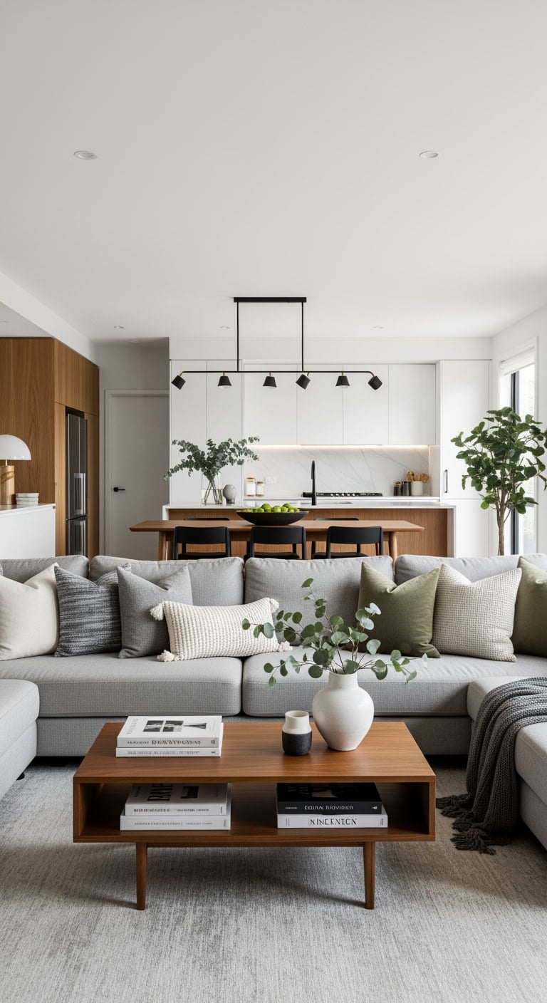 matte black scandinavian livingroom