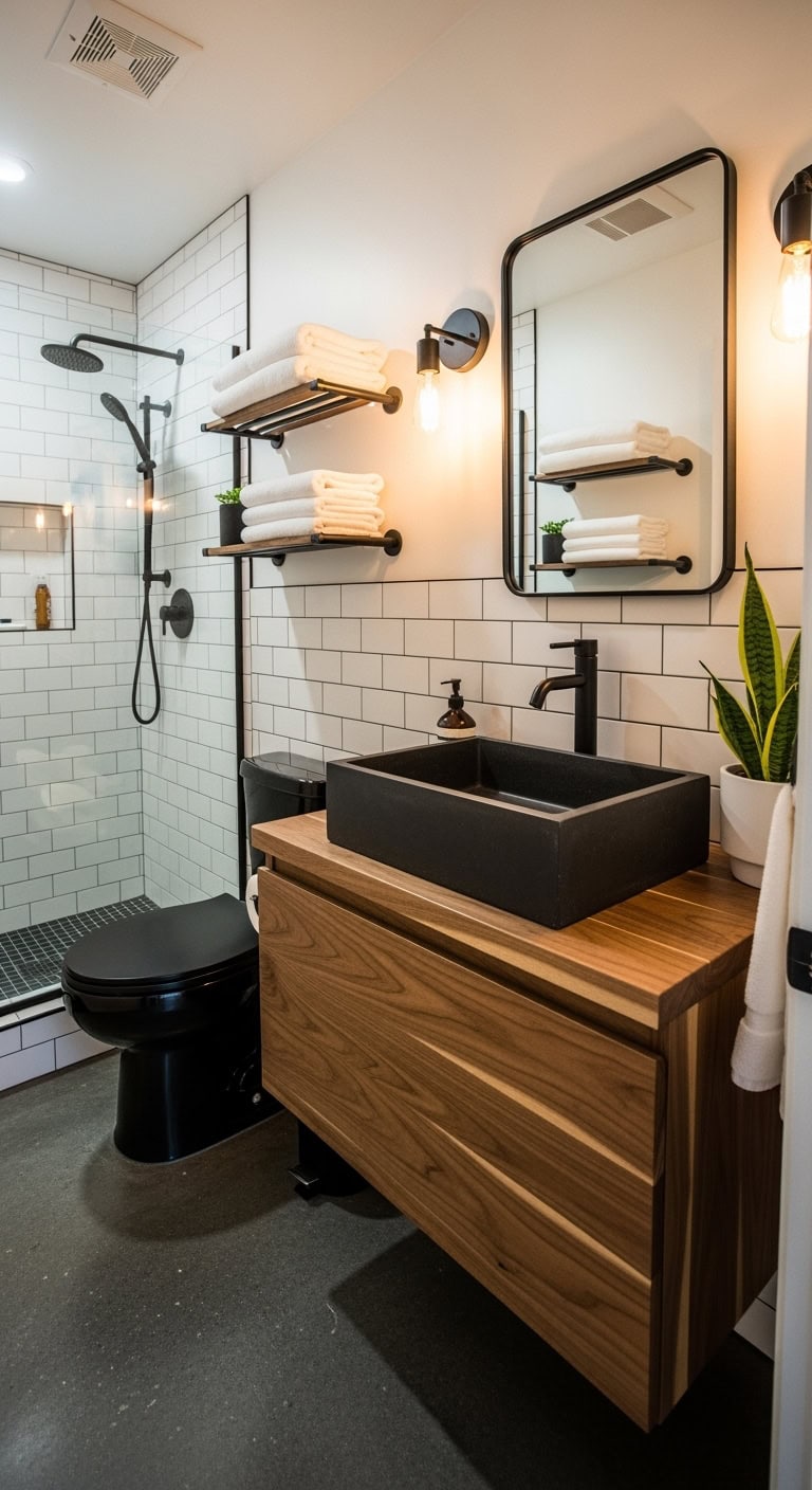 industrial chic concrete basin