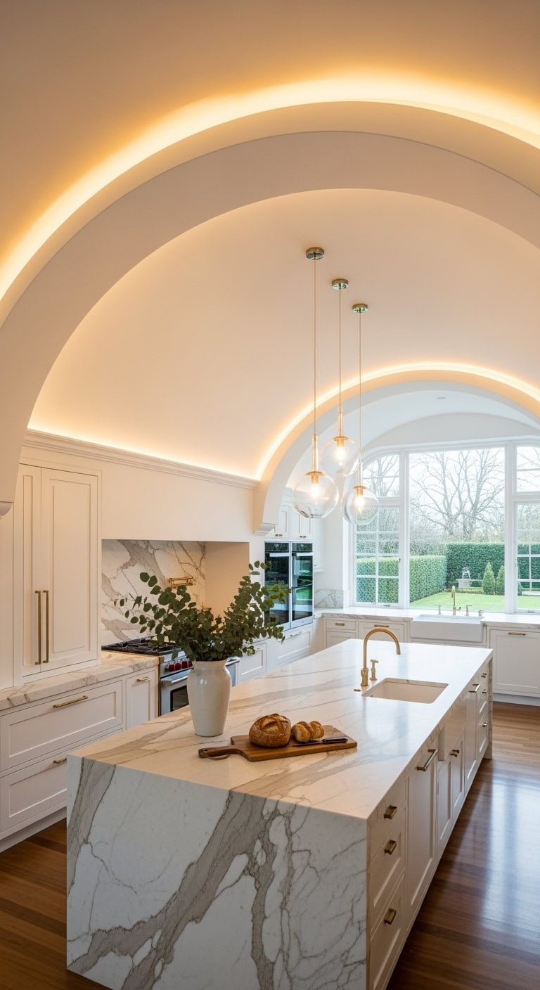 dreamy glowing mood enhancing arch ceiling
