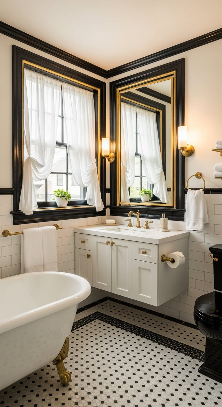 dramatic luxurious window frame transformation