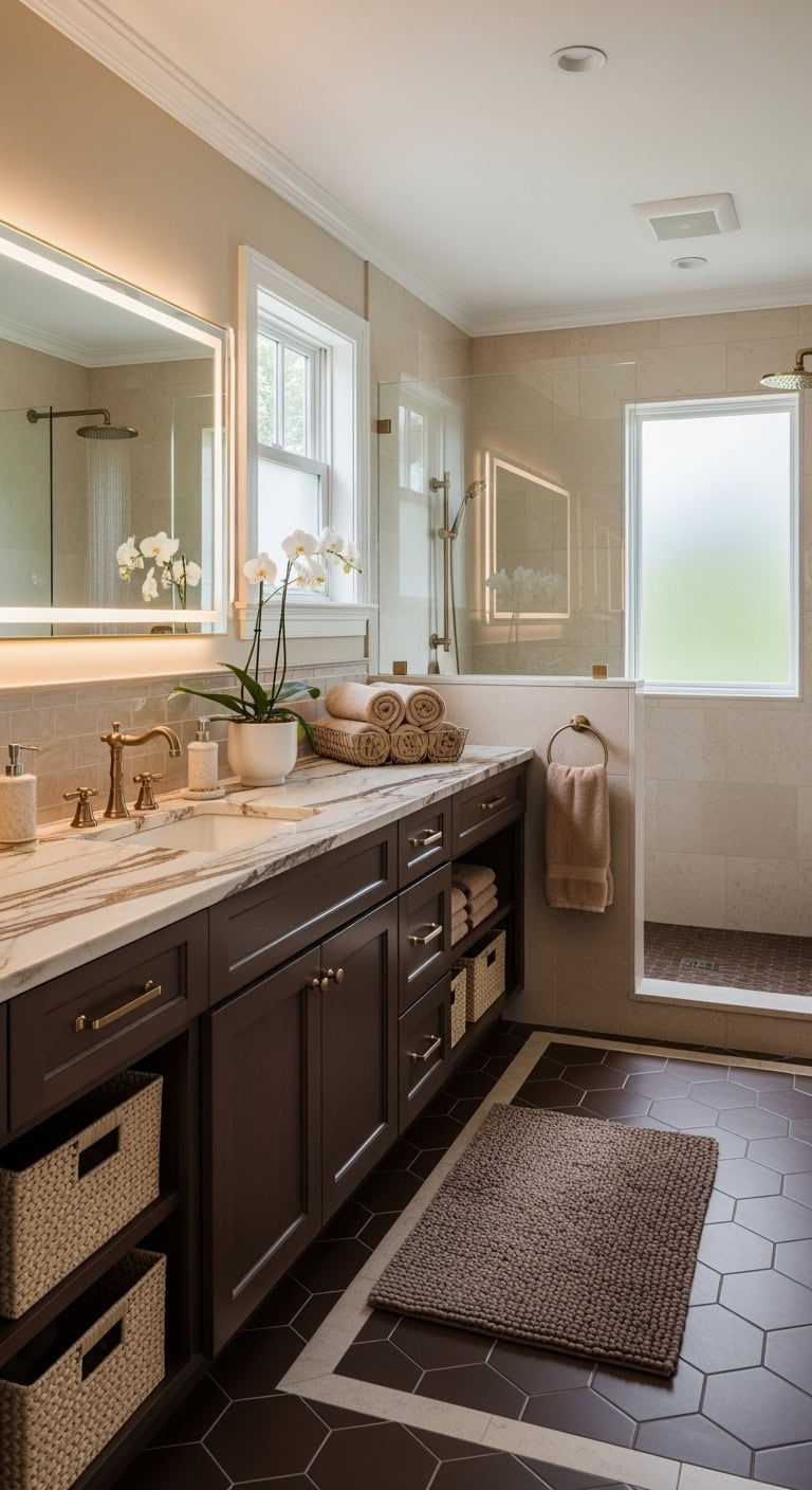 champagne beige and chocolate luxe