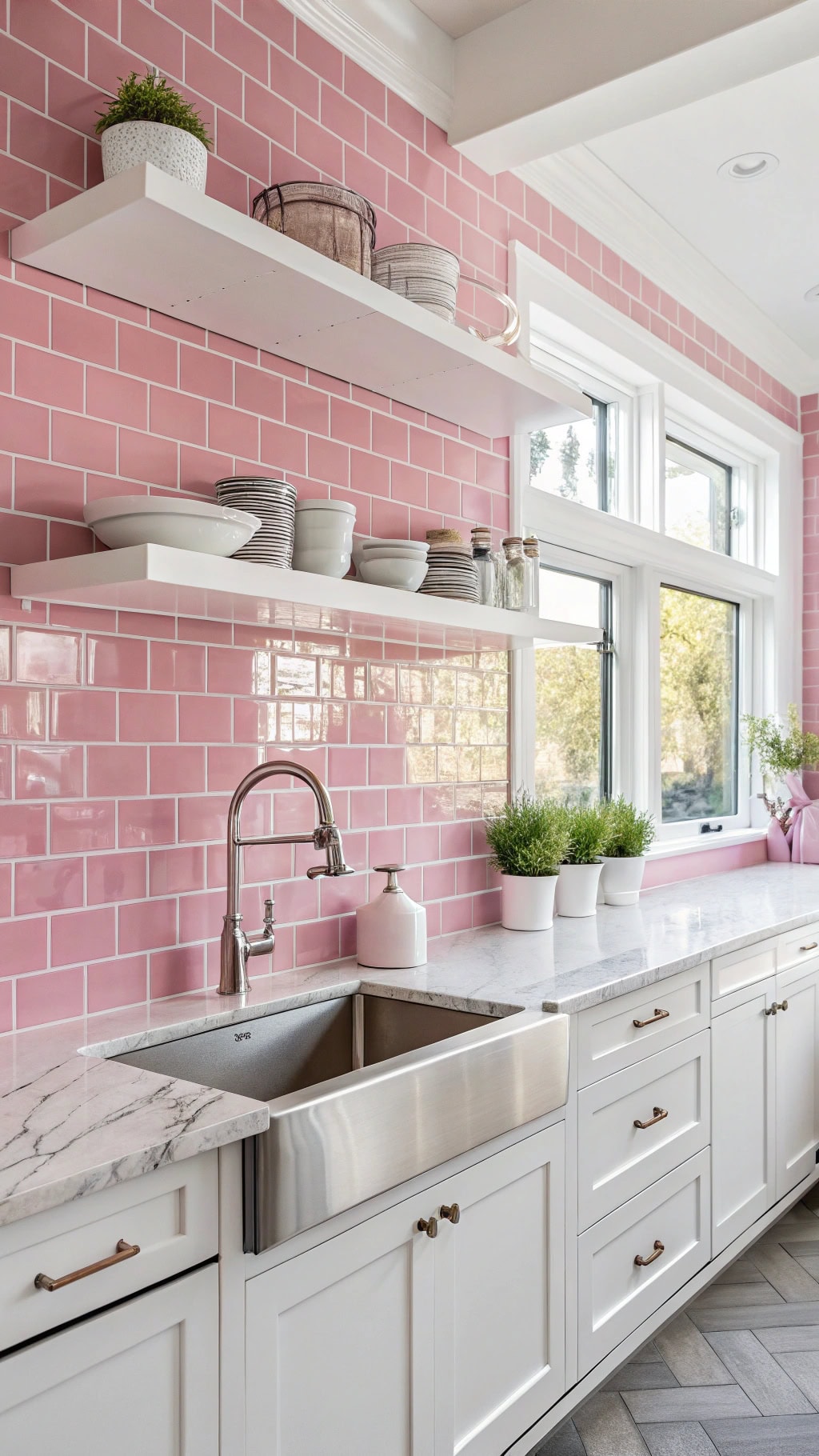 bubblegum pink tile trends