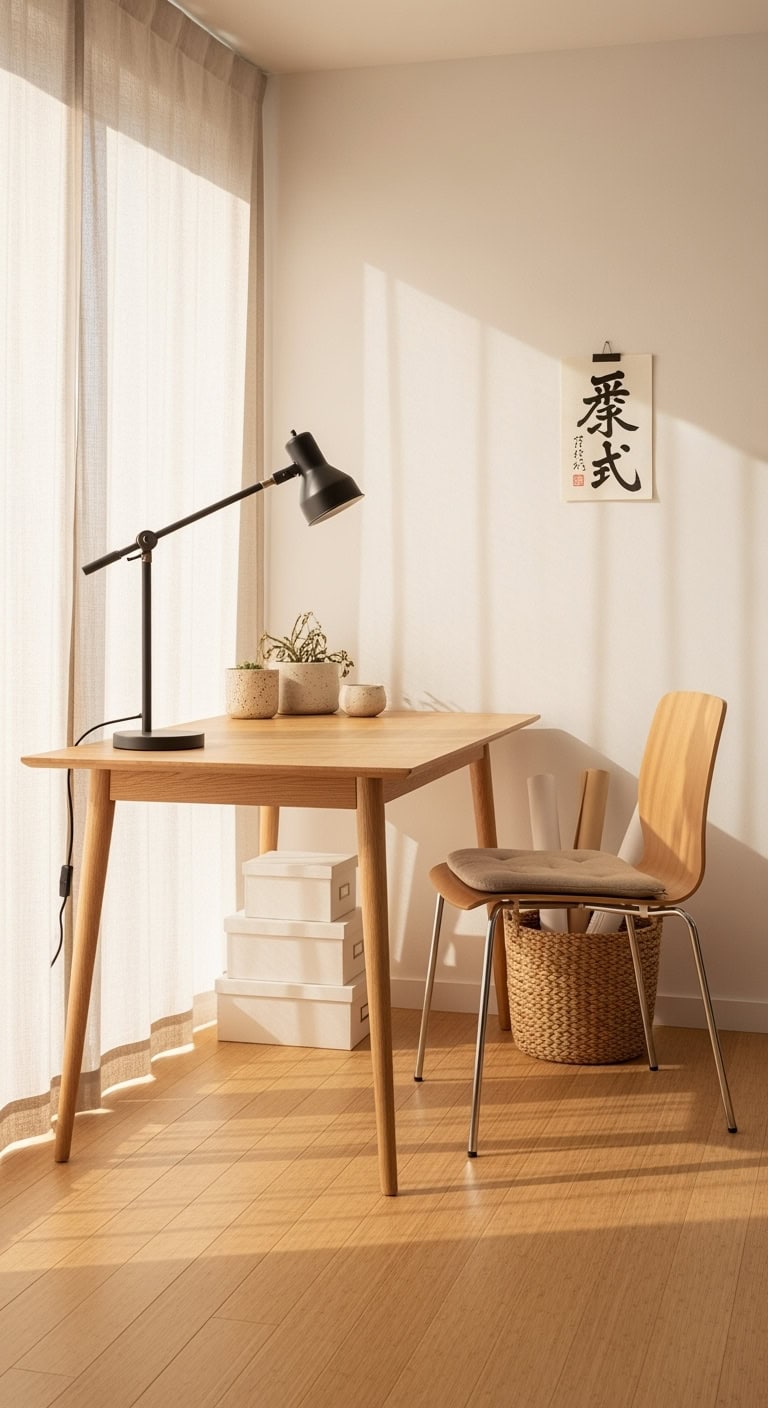 serene minimalist organized understated