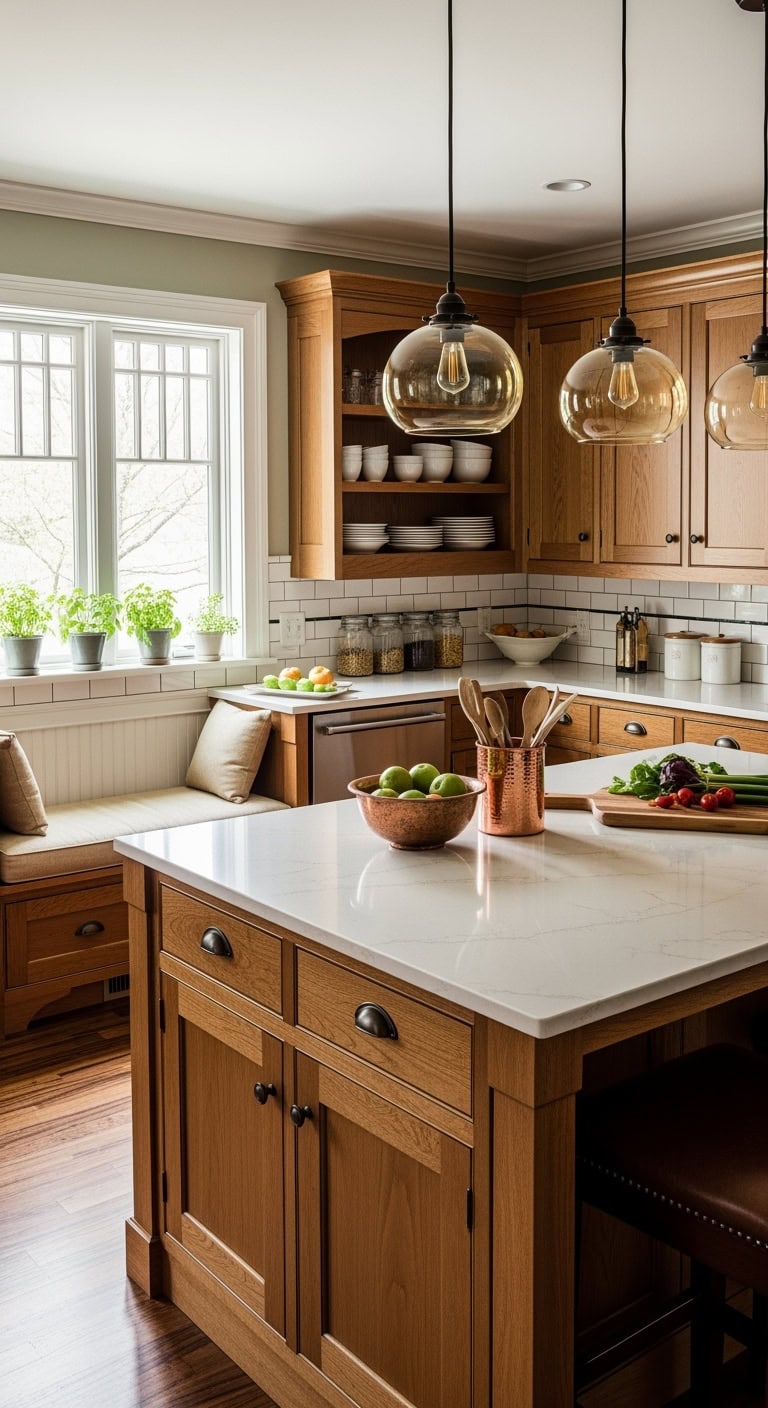 cozy craftsman kitchen design