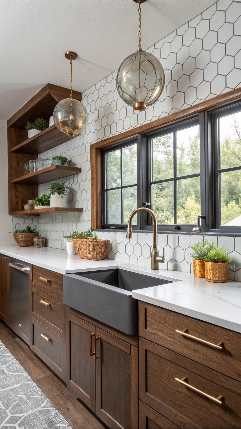 mid century modern kitchen vibes