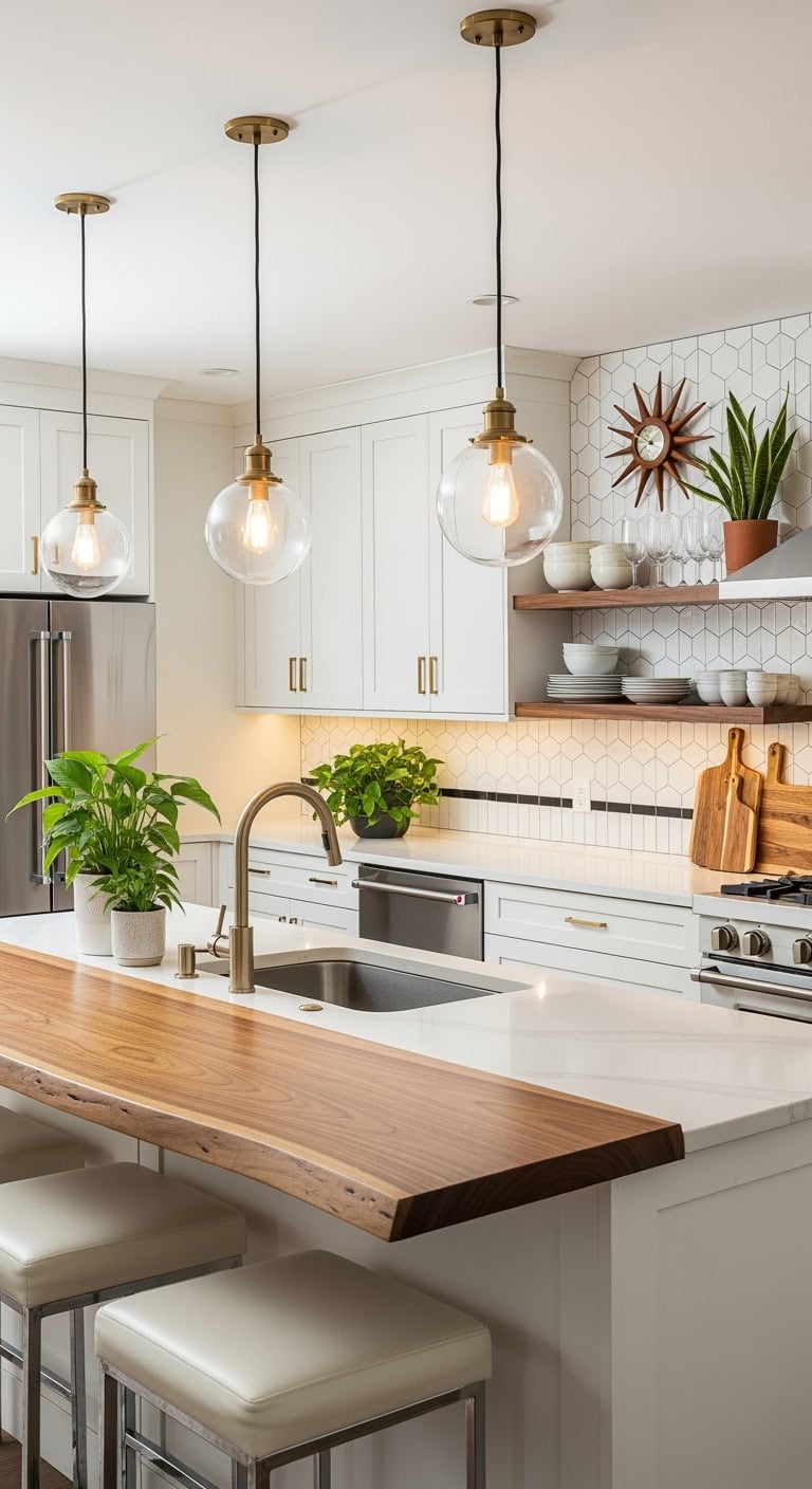 midcentury modern chic kitchen