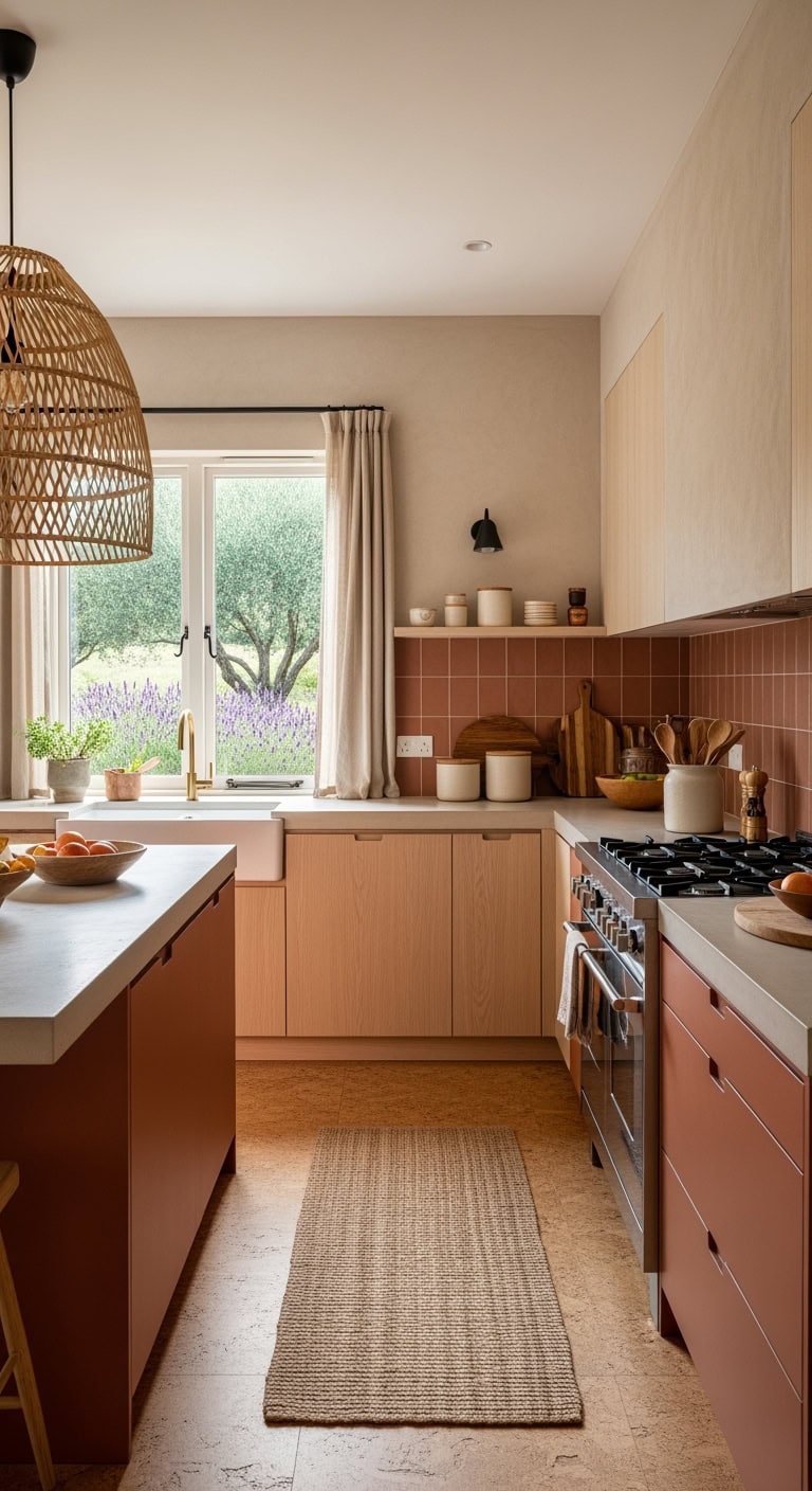 terracotta inspired cork and plaster