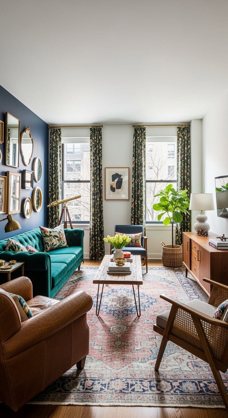 collected mismatched vintage glam