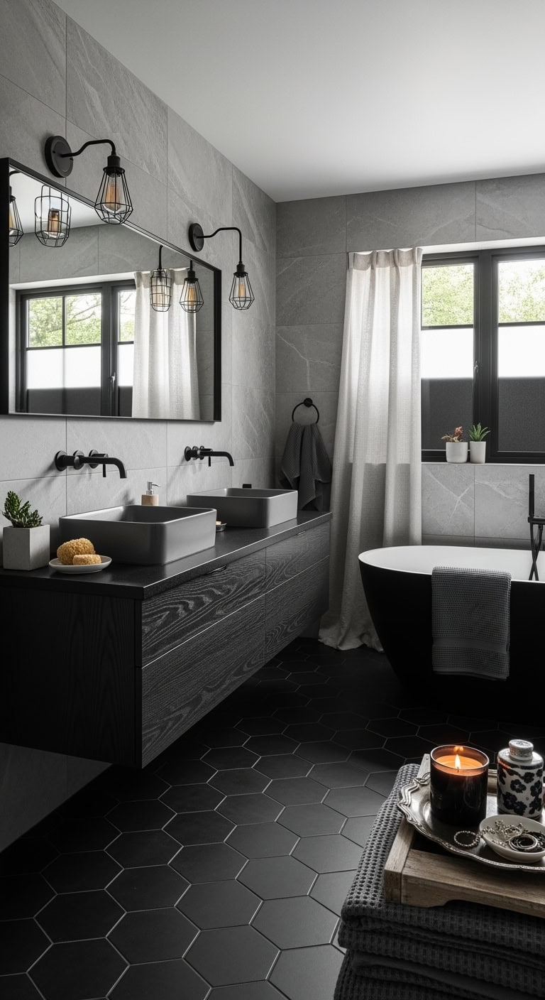 moody private dramatic window coverings