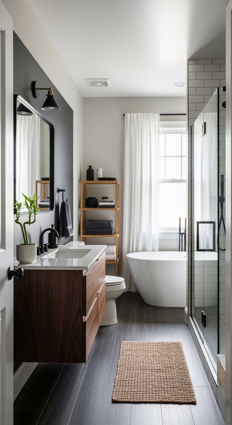 moody minimalist natural wood