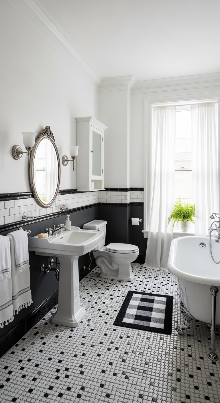 vintage basketweave clawfoot elegance