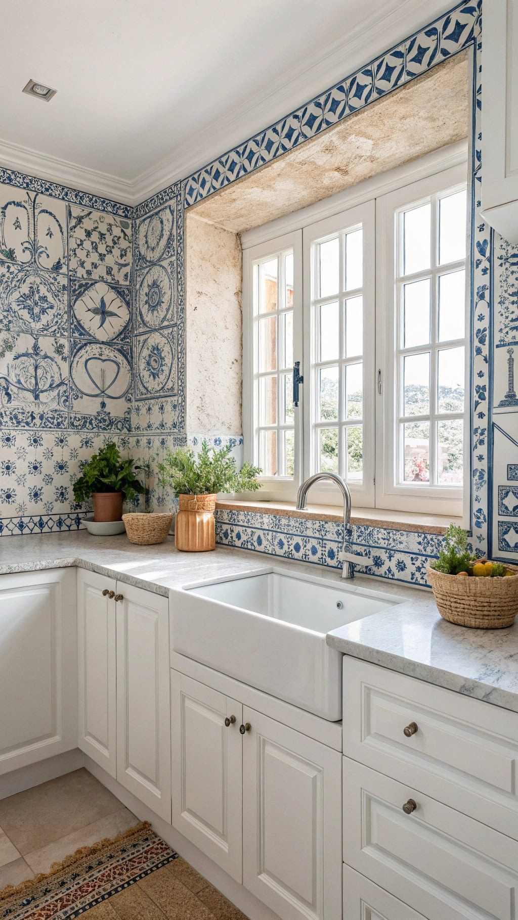 stunning portuguese tile accents