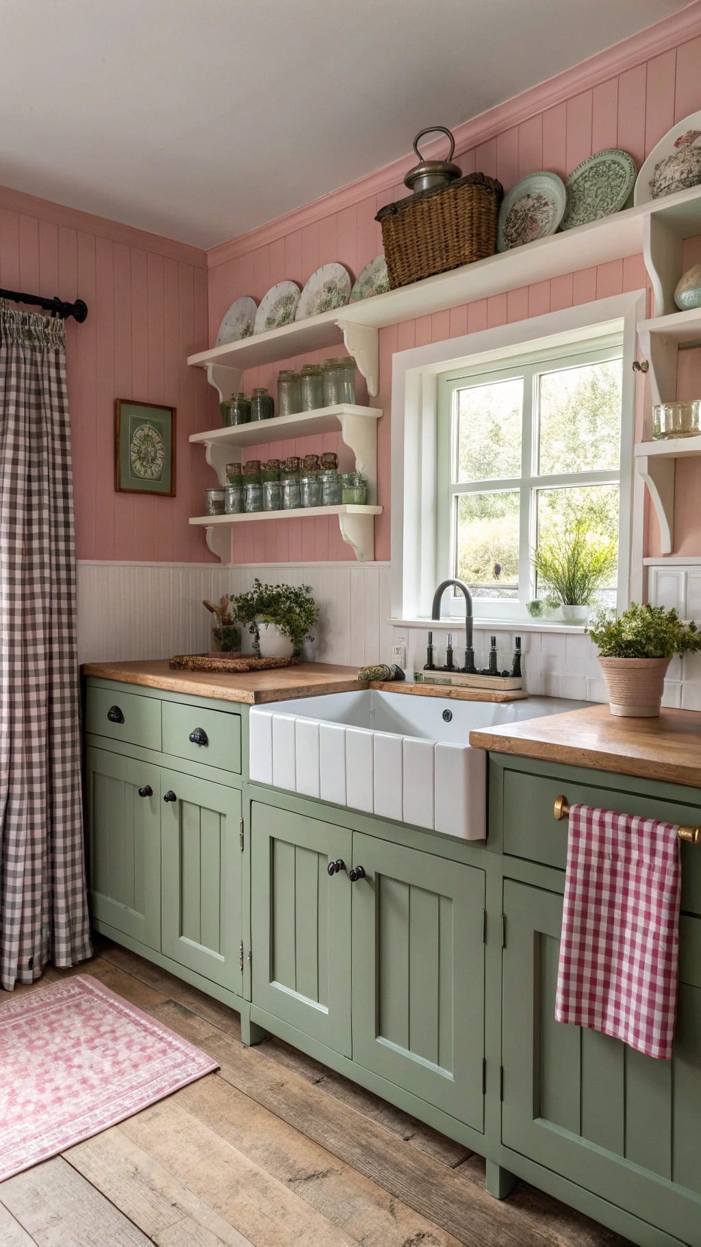 cottage charm with contrast