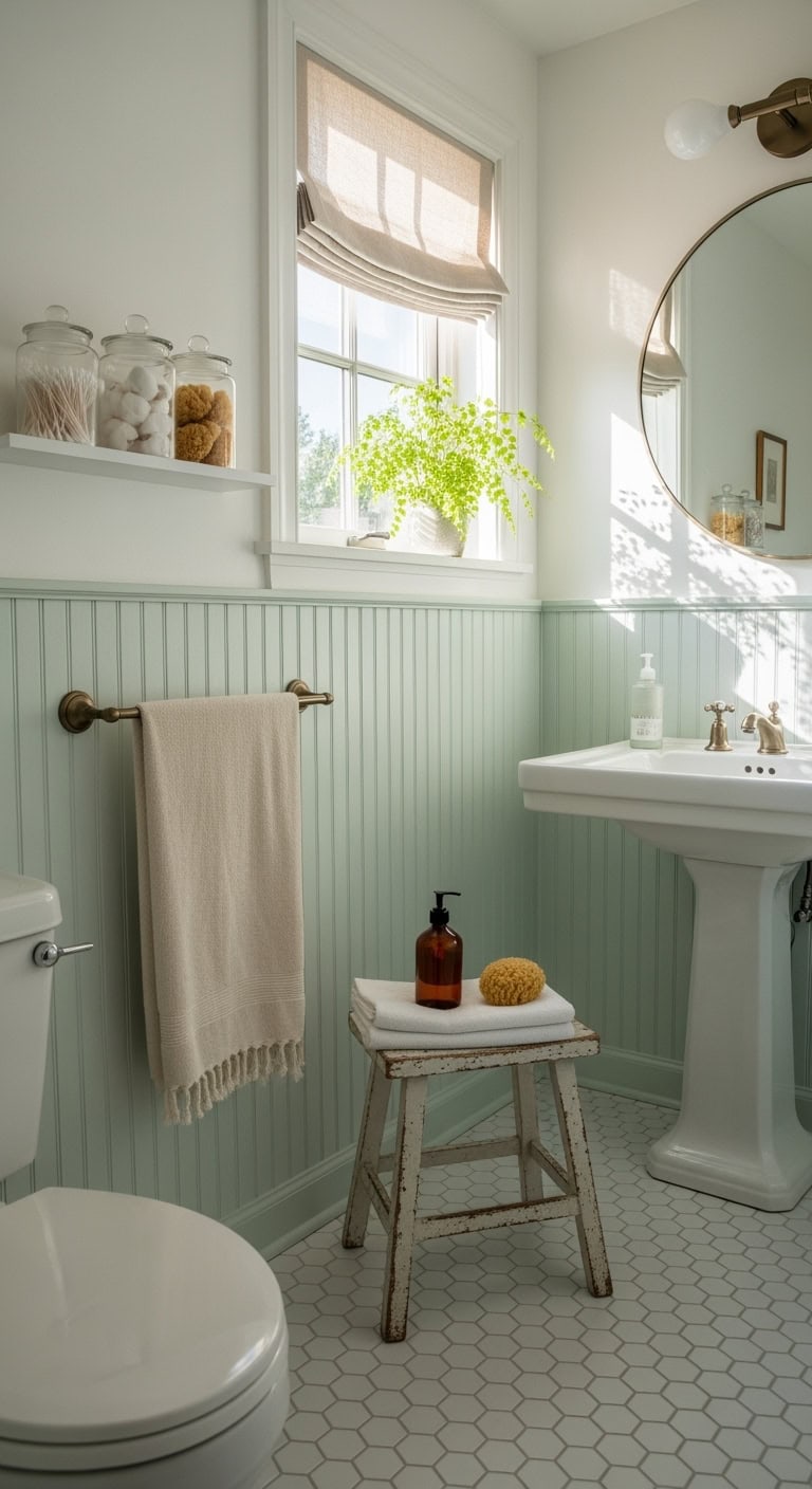 soft serene sophisticated cottage charm