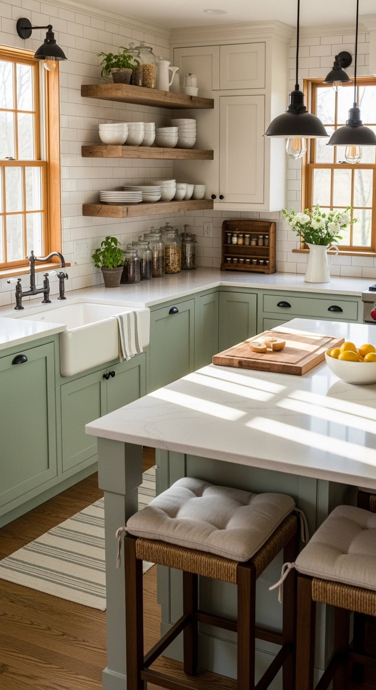 elegant shaker cream kitchen