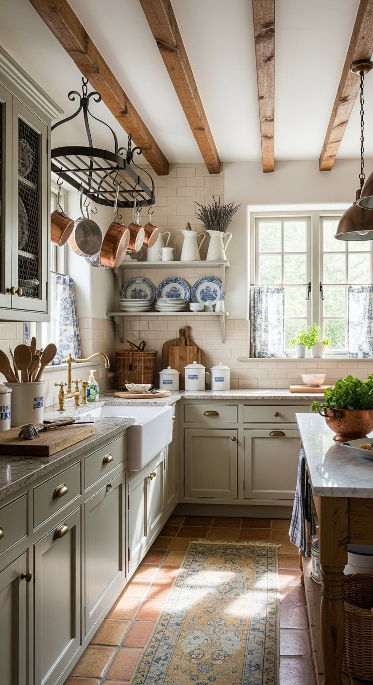 french country kitchen charm