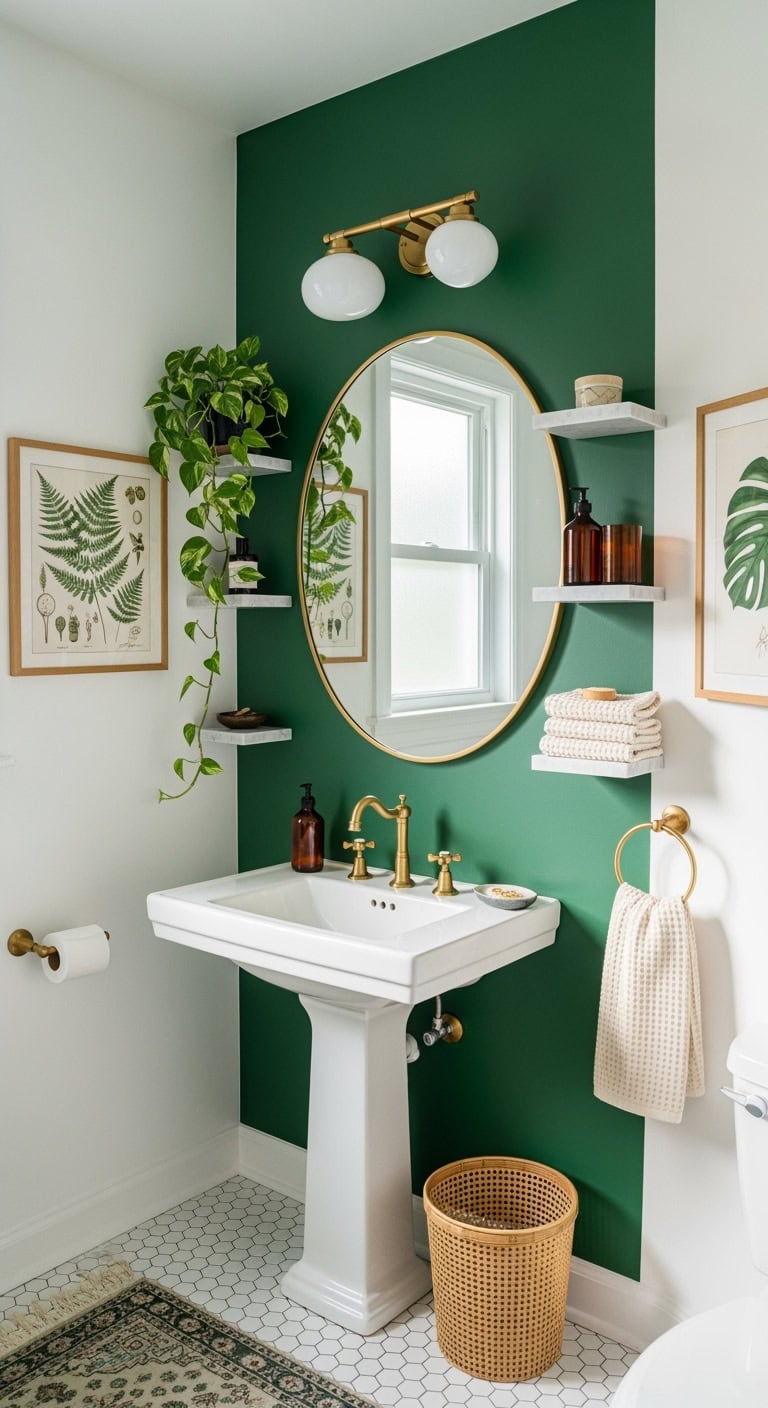 luxurious bold boutique hotel bathroom