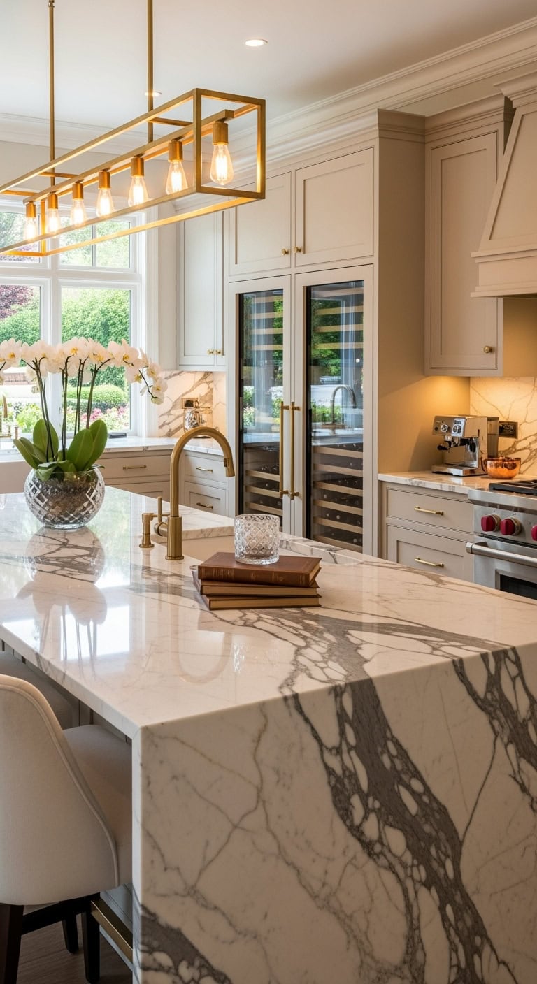 luxury sand kitchen design