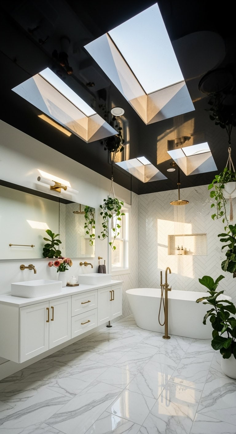 luminous ebony oasis beneath sky