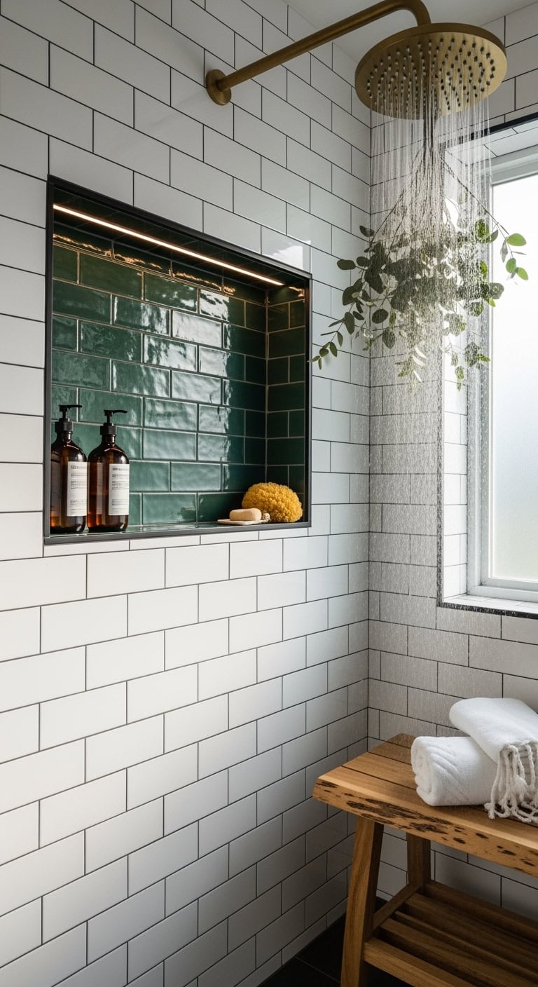 secret weapon shower niche accents