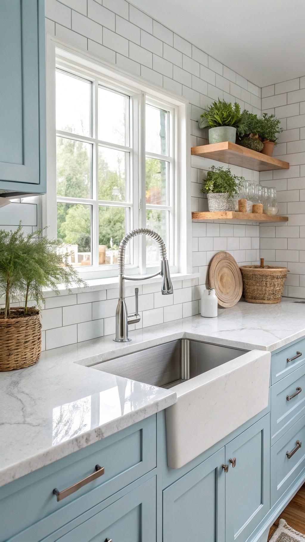 sleek stainless steel sink