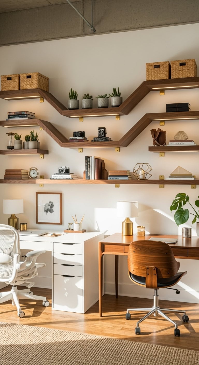 vertical library chic aesthetic organization