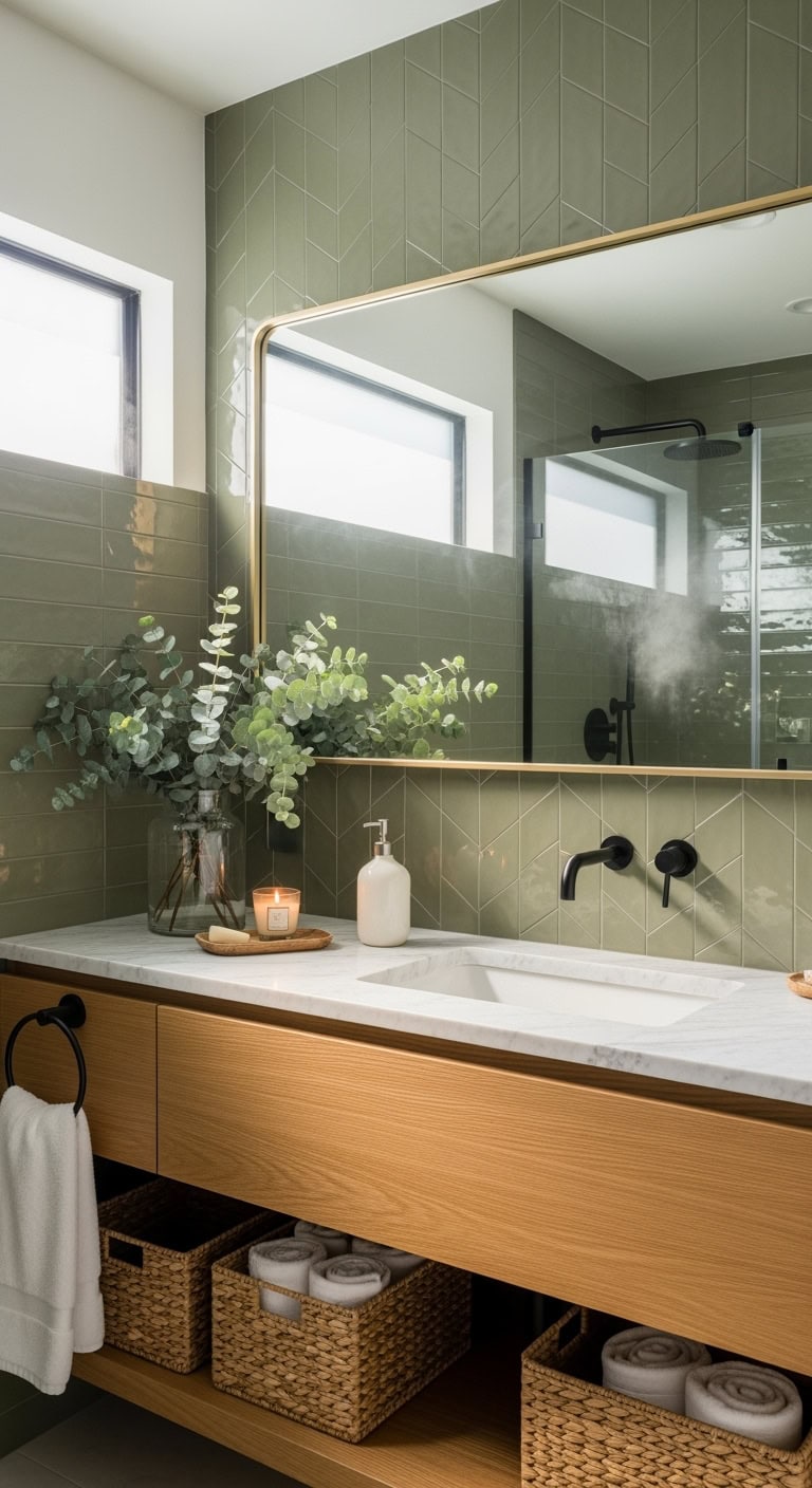 elegant modern natural versatile bathroom