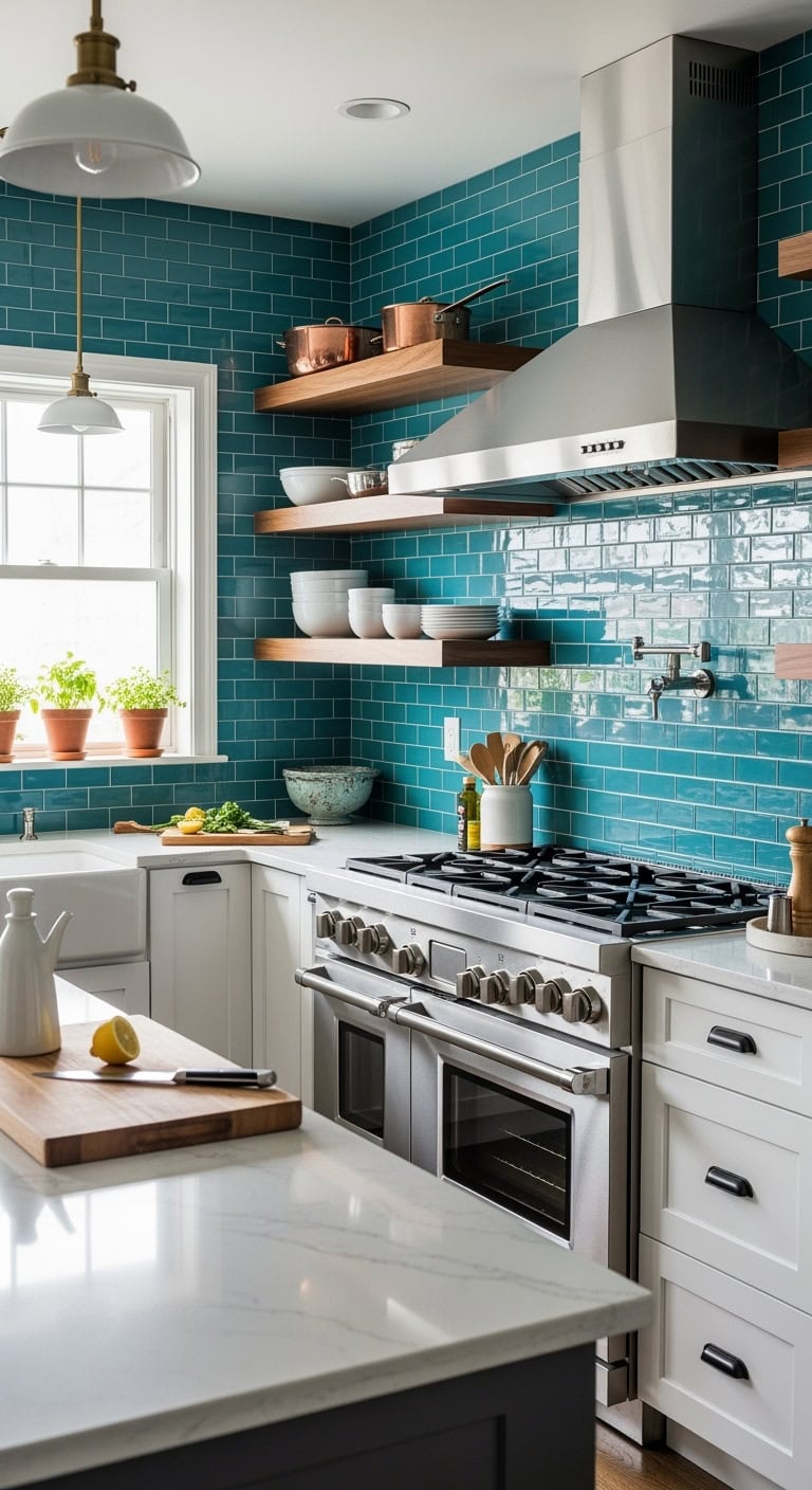 stainless steel meets coastal chic