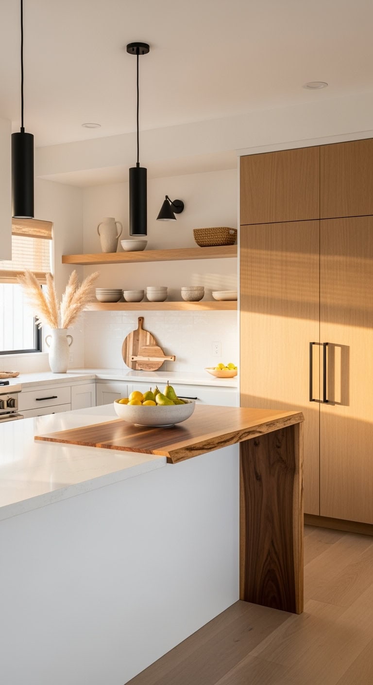 minimalist cozy white kitchen