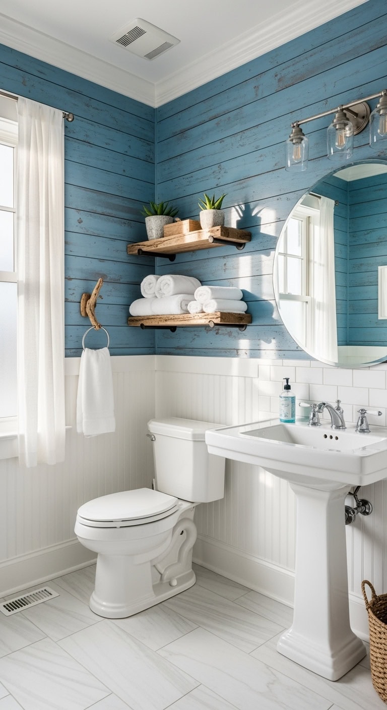 coastal cottage charm weathered wood accents