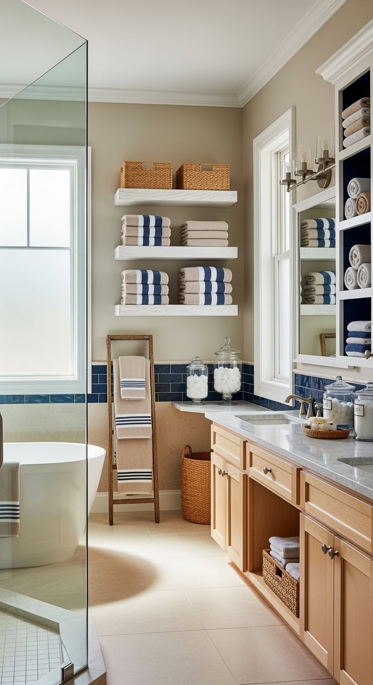 serene linen storage solutions inspire