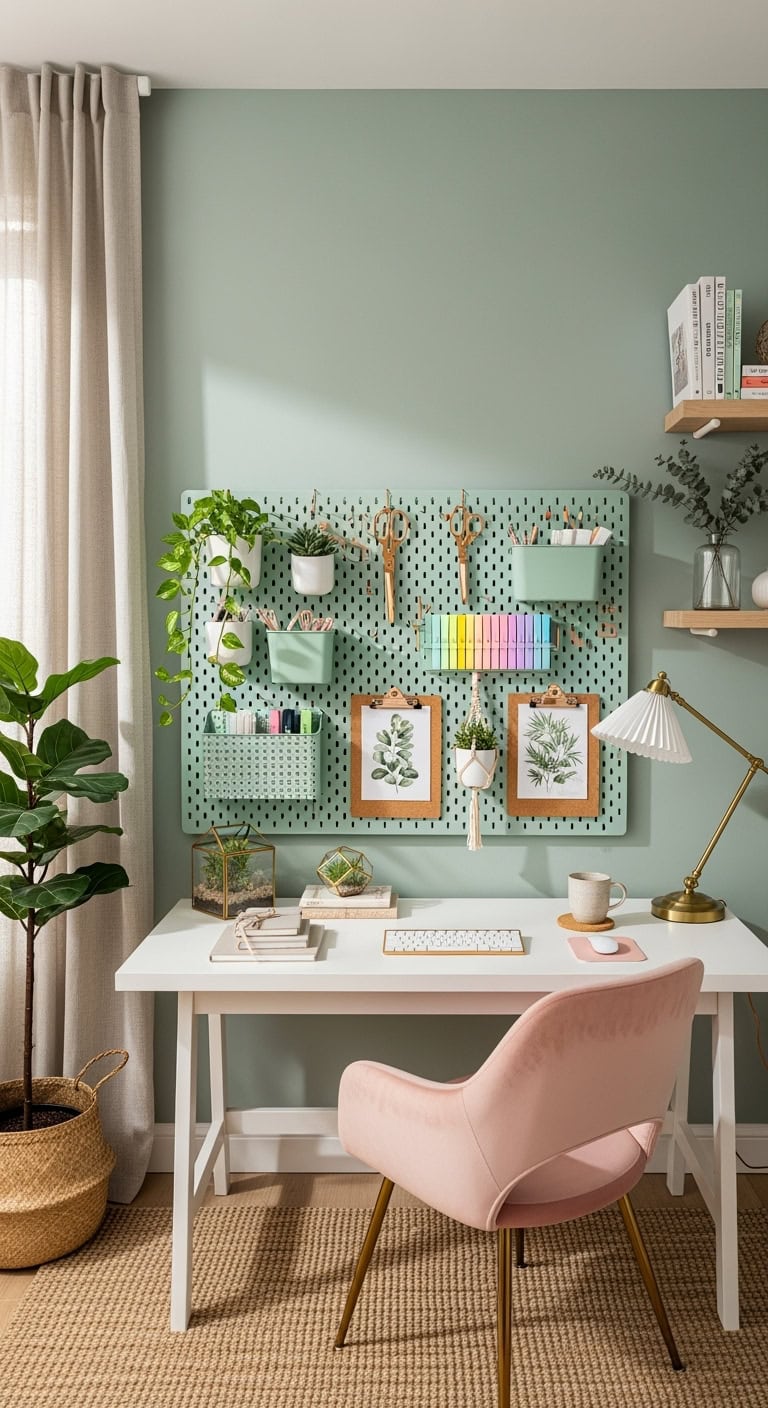 mint green organized aesthetic functional