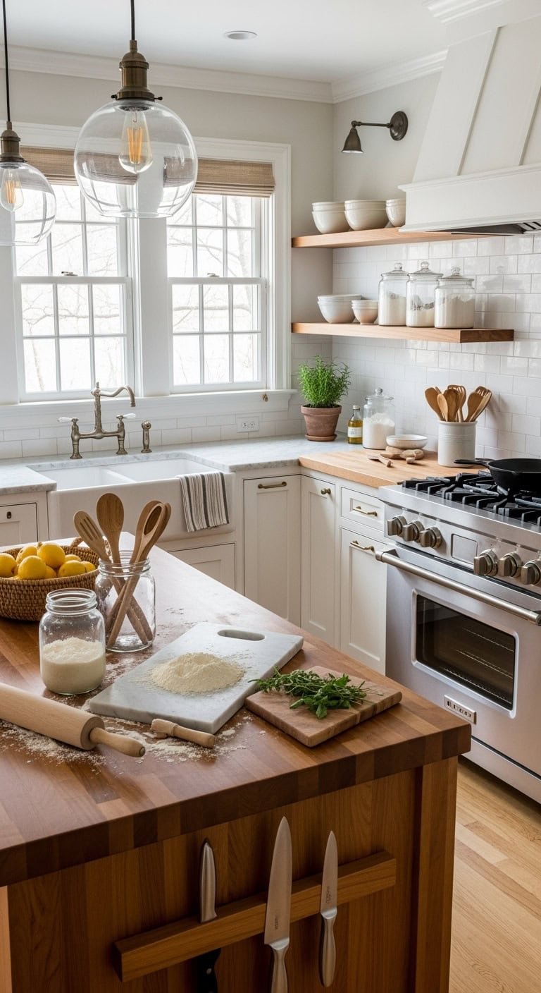 warm inviting cottage kitchen charm