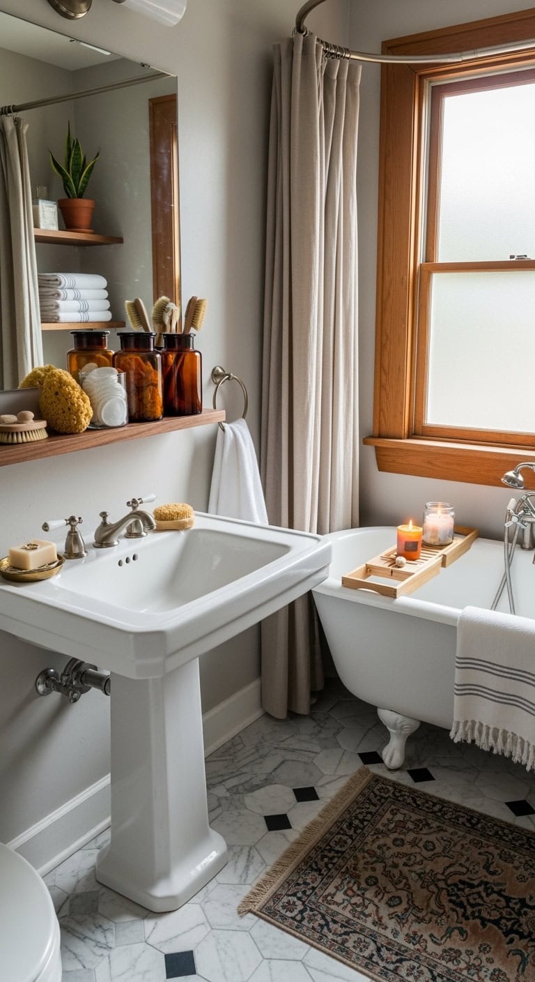 vintage apothecary jar storage