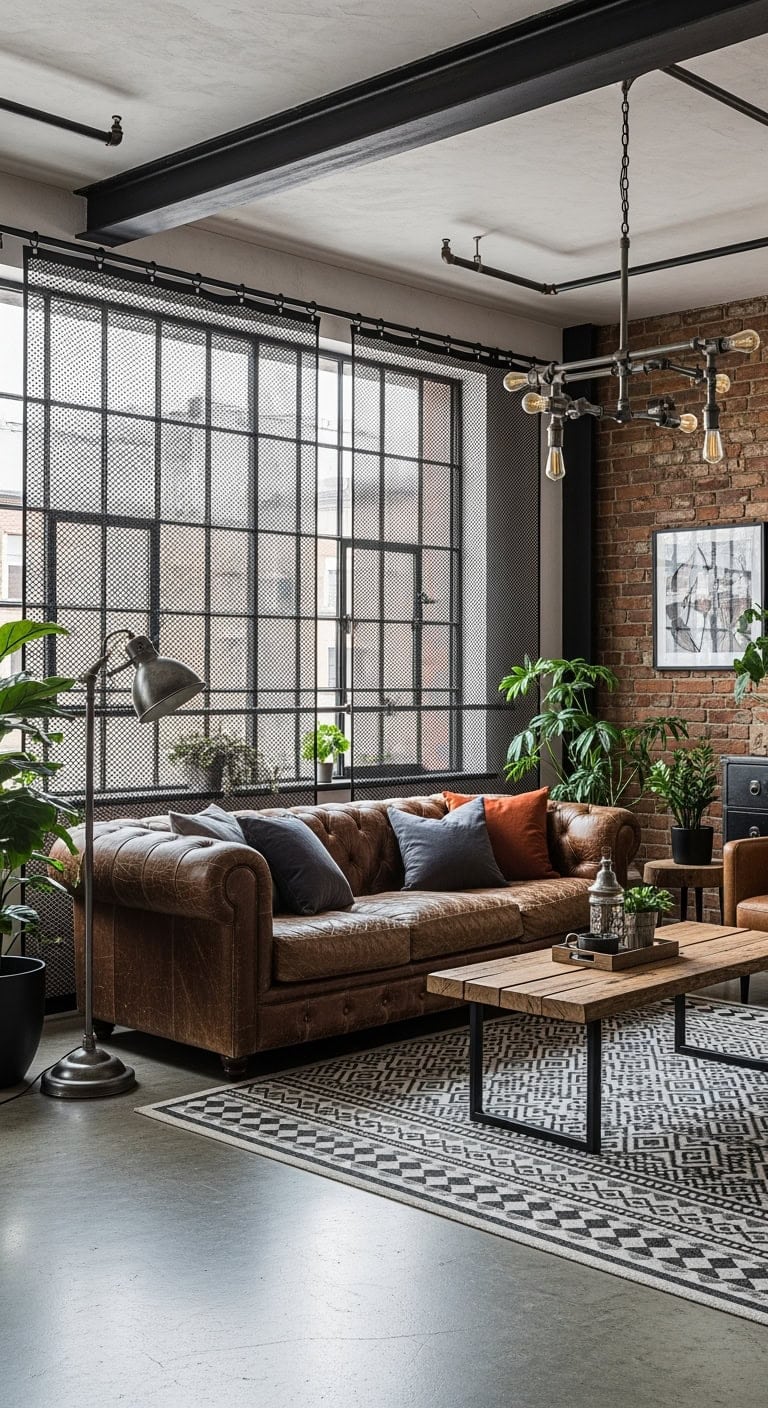 industrial black metal mesh