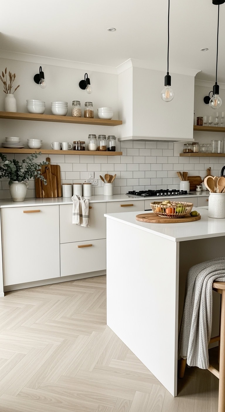 nordic inspired cozy kitchen