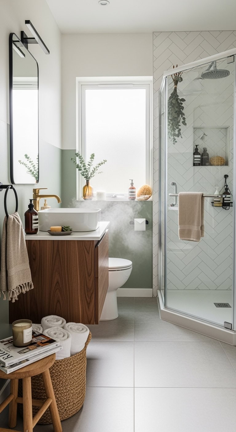 space saving shower sanctuary