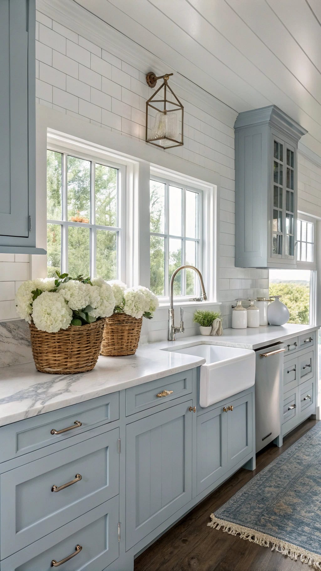 coastal chic dusty blue