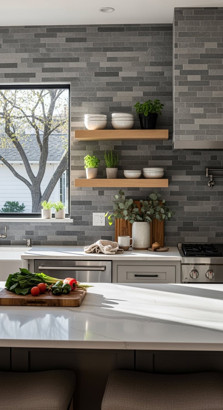 sophisticated timeless minimalist textured contemporary stone