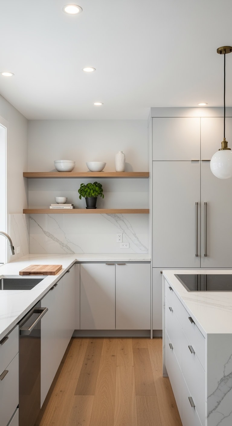 elegant minimalist kitchen design