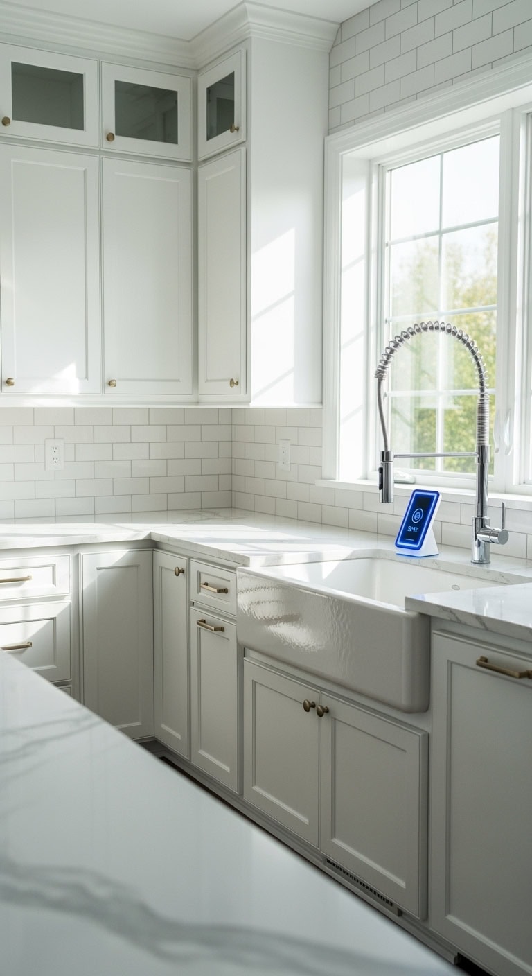 smart touch activated faucet automation