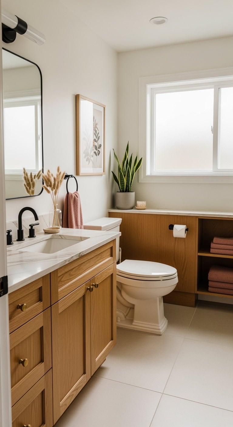 soft sophisticated bathroom color scheme