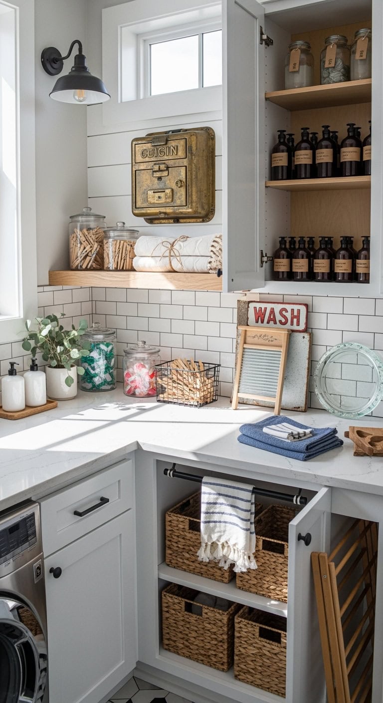 nostalgic vintage laundromat coin centerpiece